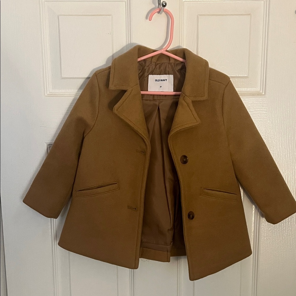 Old Navy Kids Tan Pea Coat